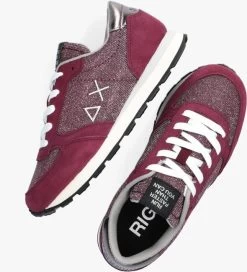 Rode Sun68 Lage Sneakers Girls Ally Thun Glitter -Family Verkoop 201395 5