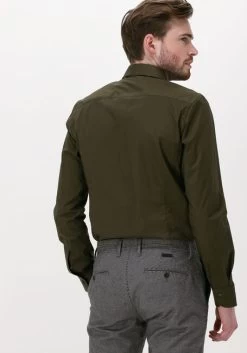 Groene Porto Milano Klassiek Overhemd Milano