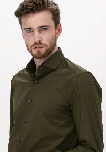 Groene Porto Milano Klassiek Overhemd Milano 4 Groene Porto Milano Klassiek Overhemd Milano - Afbeelding 2