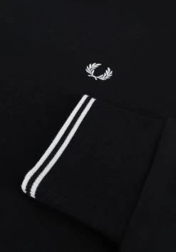 Zwarte Fred Perry Sweater Crew Neck Sweatshirt -Family Verkoop 203265 6