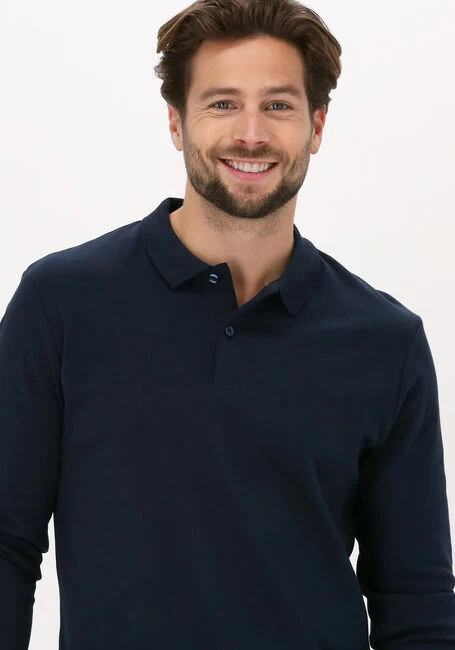 Donkerblauwe Selected Homme Polo Slhparis Ls Polo B Noos 4 Donkerblauwe Selected Homme Polo Slhparis Ls Polo B Noos - Afbeelding 2