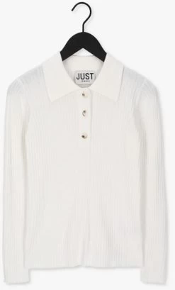 Gebroken Wit Just Female Polo Cara Knit Polo 8 Gebroken Wit Just Female Polo Cara Knit Polo -Family Verkoop 210002 5