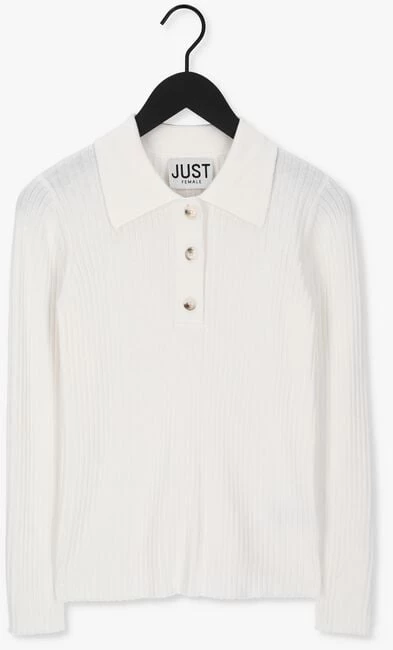 Gebroken Wit Just Female Polo Cara Knit Polo 5 Gebroken Wit Just Female Polo Cara Knit Polo - Afbeelding 3