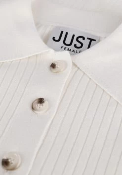 Gebroken Wit Just Female Polo Cara Knit Polo 9 Gebroken Wit Just Female Polo Cara Knit Polo -Family Verkoop 210002 6