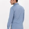 Blauwe Profuomo Casual Overhemd Hademar