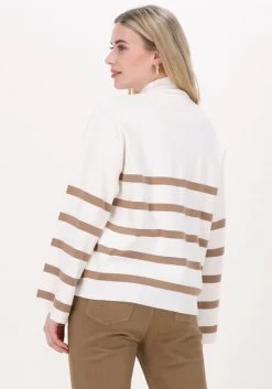 Witte Neo Noir Trui Ena Stripe Knit