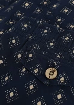 Donkerblauwe Scotch & Soda Korte Broek Bermuda Light Weight Printed Poplin Short -Family Verkoop 216989 6