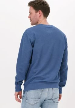 Blauwe Scotch & Soda Sweater Garment-dyed Interlock Felpa Sweatshirt