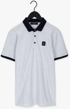 Witte Vanguard Polo Short Sleeve Polo Pique Stripe -Family Verkoop 220427 5