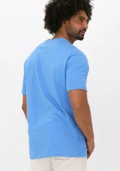 Blauwe Colourful Rebel T-shirt Rbl Ams Small Chest Washed Tee