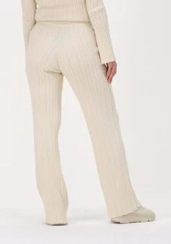 Zand Another Label Flared Broek Aurelie Knitted Pants