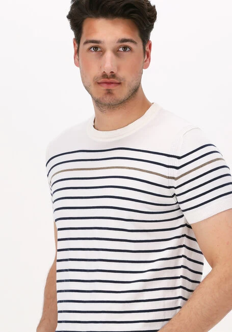 Witte Dstrezzed T-shirt Crew S/s Contrast Stripe Knit 4 Witte Dstrezzed T-shirt Crew S/s Contrast Stripe Knit - Afbeelding 2