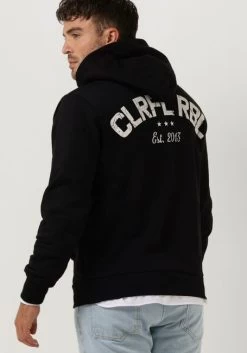 Zwarte Colourful Rebel Sweater Cr Est. 2013 Back Print Hoodie