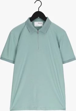 Groene Selected Homme Polo Slhfave Zip Ss Polo B -Family Verkoop 225087 5