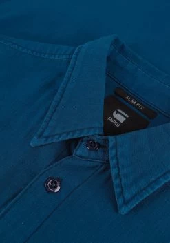 Petrol G-star Raw Casual Overhemd Marine Slim Shirt Ss -Family Verkoop 225564 6