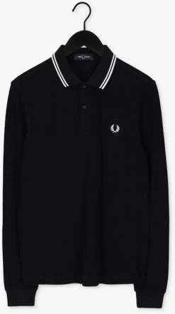 Zwarte Fred Perry Polo Ls Twin Tipped Shirt -Family Verkoop 229466 5
