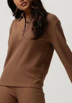 Bruine Simple Blouse Paula Jer-org-cot-22-3 -Family Verkoop 230369 3