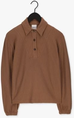 Bruine Simple Blouse Paula Jer-org-cot-22-3 -Family Verkoop 230369 5
