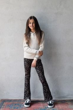Bruine Looxs Flared Broek 2232-5670