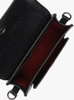 Zwarte Hvisk Schoudertas Cayman Pocket Shell