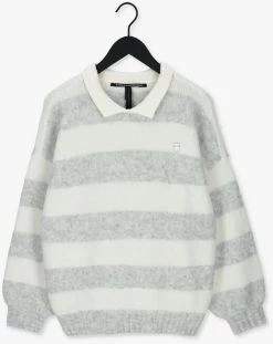 Ecru 10days Trui Striped Polo Sweater Knit -Family Verkoop 231636 5