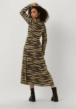 Beige Modström Maxi Jurk Becky Print Dress