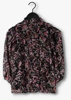 Zwarte Notes Du Nord Blouse Fabiola Lurex Top -Family Verkoop 235636 5