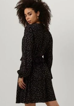Zwarte Scotch & Soda Mini Jurk Wrapped Short Dress