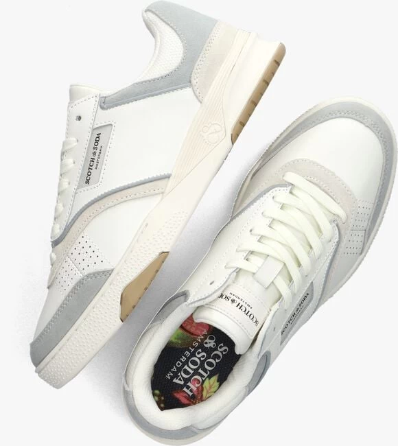 Witte Scotch & Soda Lage Sneakers Court Cup 6 Witte Scotch & Soda Lage Sneakers Court Cup - Afbeelding 4