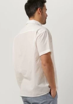 Gebroken Wit Anerkjendt Casual Overhemd Akkarsten S/s Seersucker Shirt