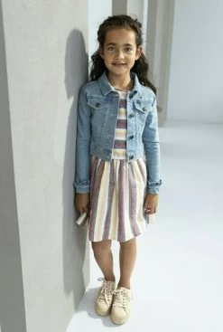 Multi Like Flo Mini Jurk Yd Linnen Ss Dress