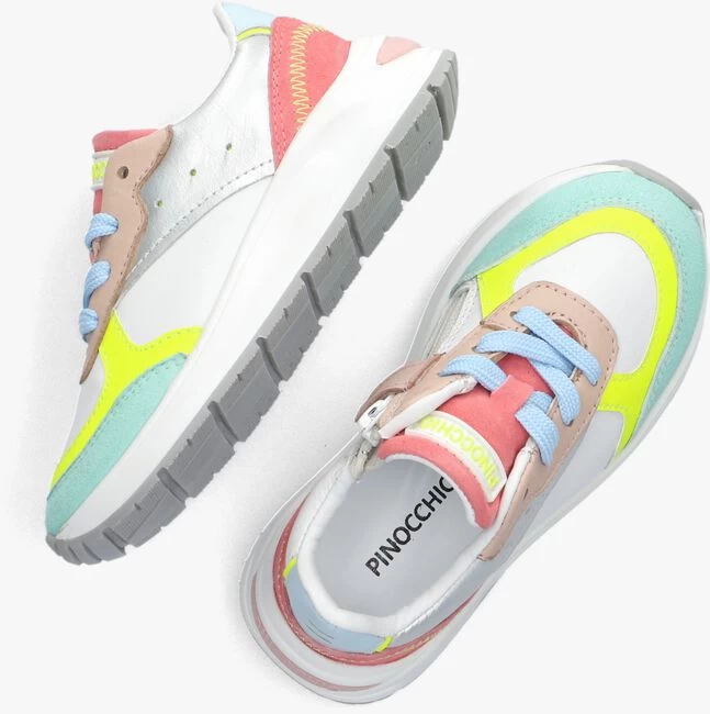 Witte Pinocchio Lage Sneakers P1092 4 Witte Pinocchio Lage Sneakers P1092 - Afbeelding 2