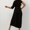 Zwarte Summum Midi Jurk Dress Quinty Silky Touch -Family Verkoop 242116 2