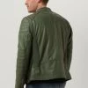 Groene Goosecraft Leren Jas Gc Jacket965