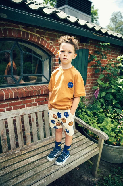 Cognac Carlijnq T-shirt Smilies - Sweater Short Sleeve Wt Embroidery 3 Cognac Carlijnq T-shirt Smilies - Sweater Short Sleeve Wt Embroidery