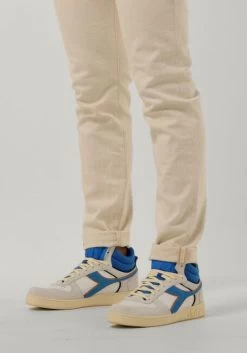 Blauwe Diadora Hoge Sneaker Magic Basket Demi Cut -Family Verkoop 244204 8