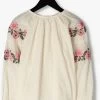 Witte Scotch & Soda Blouse Long Sleeved Flower Embroidery Top -Family Verkoop 244590 9