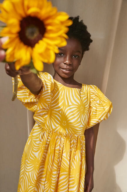 Oranje Molo Midi Jurk Calyita 4 Oranje Molo Midi Jurk Calyita - Afbeelding 2