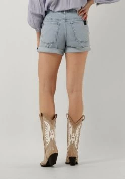 Lichtblauwe Drykorn Shorts Caba