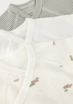 Witte Petit Bateau 3 Bodies Naiss Mc