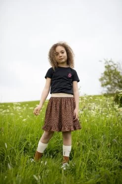 Bruine Moodstreet Minirok Skirt Recycled Pes Leopard