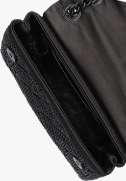 Zwarte Kurt Geiger London Schoudertas Fabric Mini Kensington