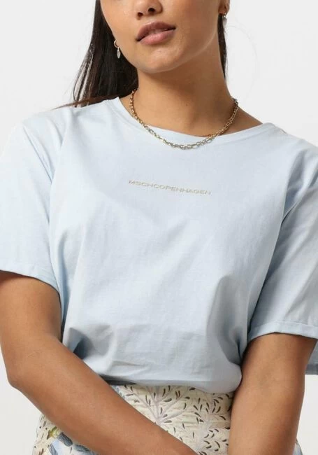 Lichtblauwe Msch Copenhagen T-shirt Mschterina Organic Small Logo Tee 4 Lichtblauwe Msch Copenhagen T-shirt Mschterina Organic Small Logo Tee - Afbeelding 2