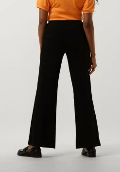 Zwarte Summum Wijde Broek Trousers Boot Cut Punto Milano (4s2197)
