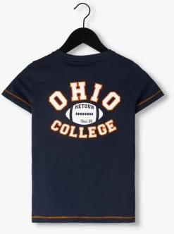 Donkerblauwe Retour T-shirt Italo