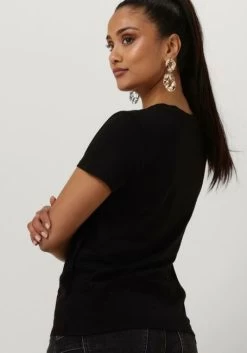 Zwarte Guess T-shirt Ss Guess 1981 Crystal Easy Tee