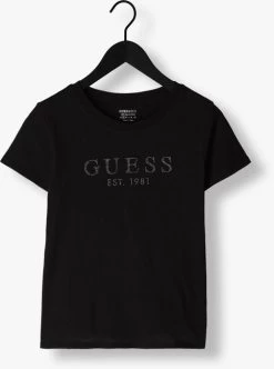 Zwarte Guess T-shirt Ss Guess 1981 Crystal Easy Tee -Family Verkoop 249726 5