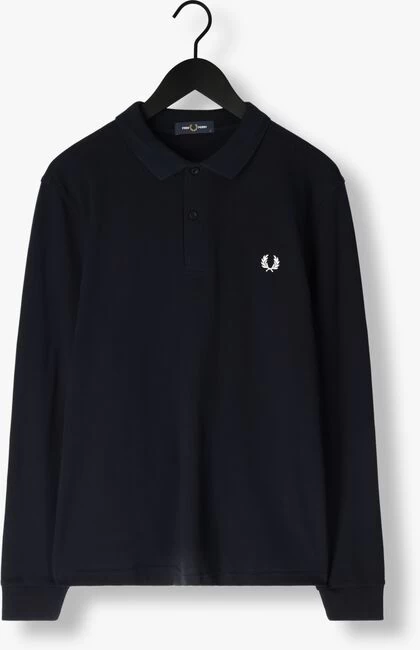 Donkerblauwe Fred Perry Polo Ls Plain Fred Perry Shirt 5 Donkerblauwe Fred Perry Polo Ls Plain Fred Perry Shirt - Afbeelding 3