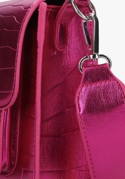 Roze Hvisk Schoudertas Cayman Pocket Shiny Structure Flow -Family Verkoop 250706 5