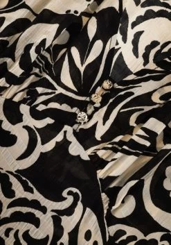 Zwarte Vanilia Midi Jurk Floral Happy Long 9 Zwarte Vanilia Midi Jurk Floral Happy Long -Family Verkoop 254382 6